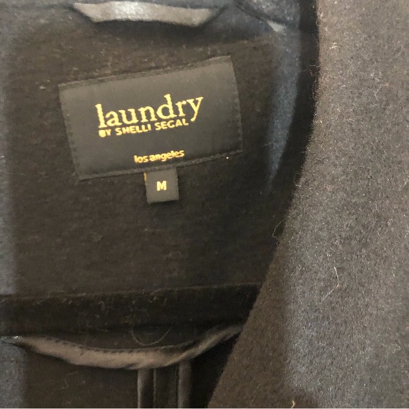 Laundry by Shelli Segal Woman’s Black Wool Blend Coat Size M - Picture 6 of 11